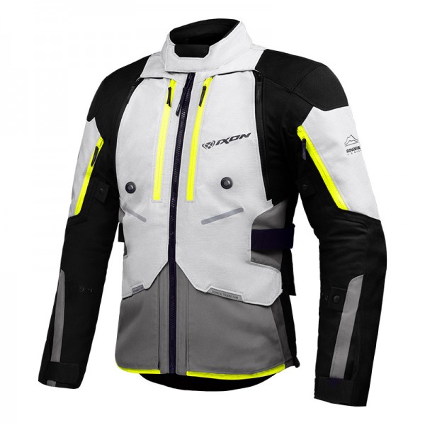 IXON VIDAR GREY BLACK YELLOW JACKET