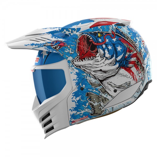 ICON ELSINORE AMERICAN BASSTARD BLUE HELMET