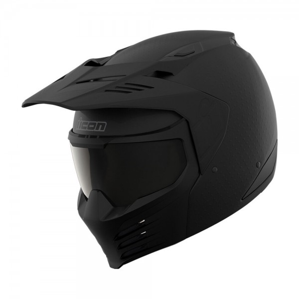 ICON ELSINORE MONOTYPE BLACK HELMET
