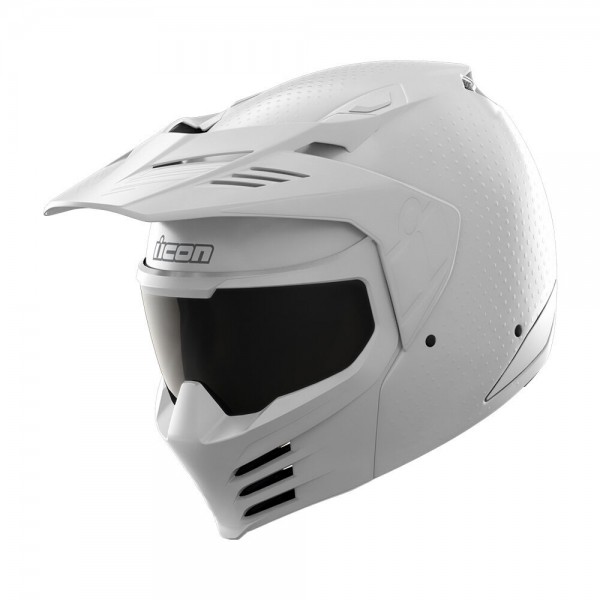 ICON ELSINORE MONOTYPE WHITE HELMET