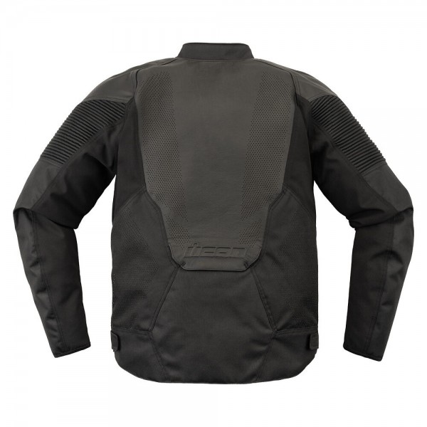 ICON OVERLORD3 LEATHER BLACK JACKET