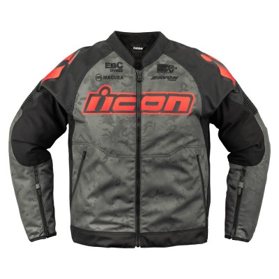 ICON OVERLORD3 MAGNACROSS GREY JACKET