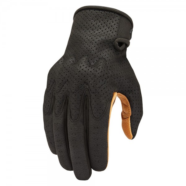 ICON AIRFORM BLACK/TAN GLOVES