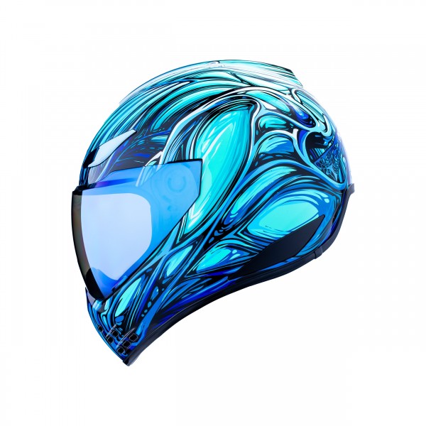 ICON DOMAIN NOUVEAU BLUETOOTH BLUE HELMET
