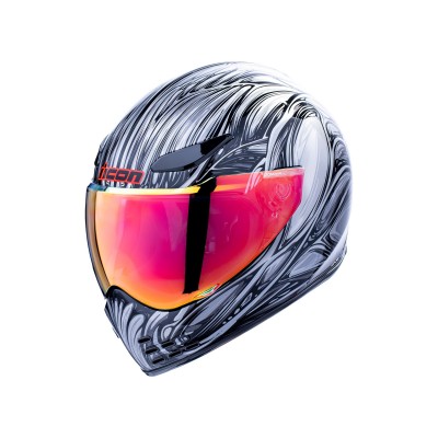 ICON DOMAIN NOUVEAU BLUETOOTH SILVER HELMET