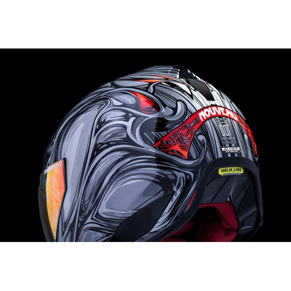 ICON DOMAIN NOUVEAU BLUETOOTH SILVER HELMET