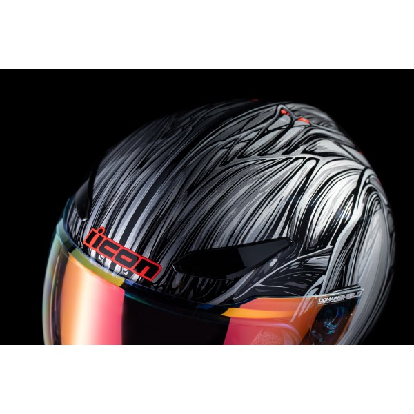 ICON DOMAIN NOUVEAU BLUETOOTH SILVER HELMET