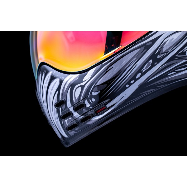 ICON DOMAIN NOUVEAU BLUETOOTH SILVER HELMET