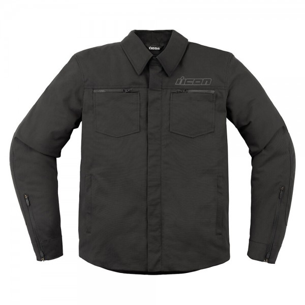 ICON UPSTATE CANVAS CE BLACK JACKET