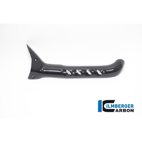 ILMBERGER CARBON EXHAUST PROTECTION ON THE MANIFOLD GLOSS FOR DUCATI DIAVEL V4 2023 PART # AHK.028.DI23G.K