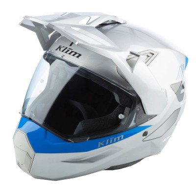 KLIM X1 ALPHA GLOSS CONCEPT HIGH-RISE ELECTRIC BLUE LEMONADE HELMET