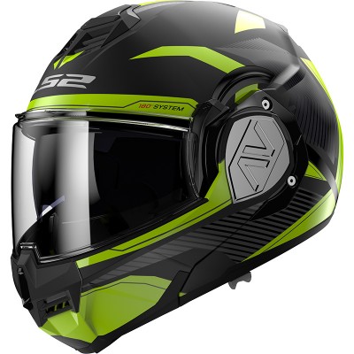 LS2 FF906 Advant Revo Modular Black Yellow Helmet