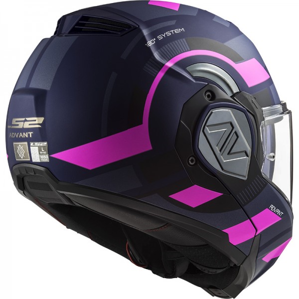 LS2 FF906 Advant Velum Modular Blue Pink Helmet