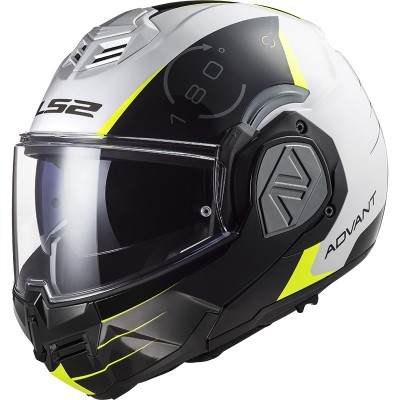 LS2 FF906 Advant Codex Modular White Black Helmet