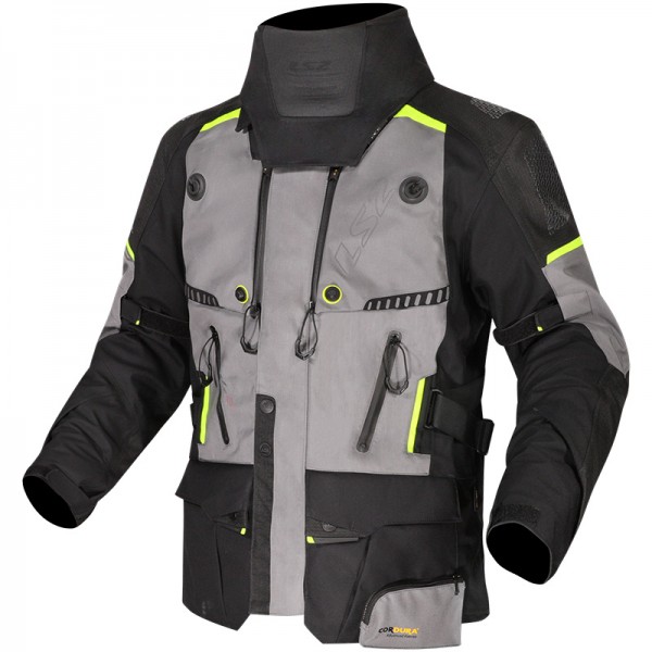 LS2 APOLLO BLACK GREY YELLOW JACKET 