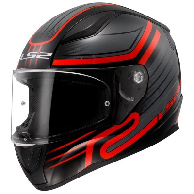 LS2 FF353 RAPID 2 CIRCUIT BLACK RED HELMET