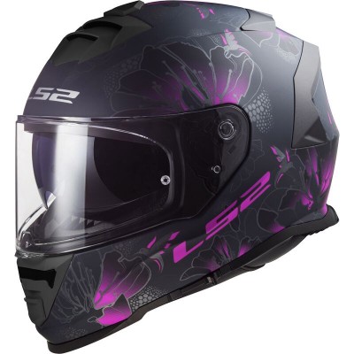 LS2 FF800 STORM 06 BURST BLACK MATT PINK HELMET