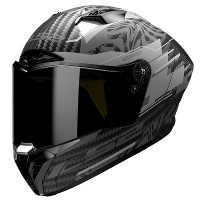LS2 FF805 THUNDER CARBON GP AERO POLAR BLACK MATT HELMET