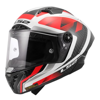 LS2 FF805 THUNDER CARBON GP AERO RAUTE RED HELMET