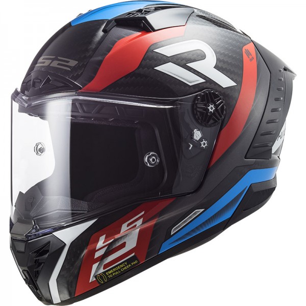 LS2 FF805 Thunder Carbon Supra Red Blue Helmet