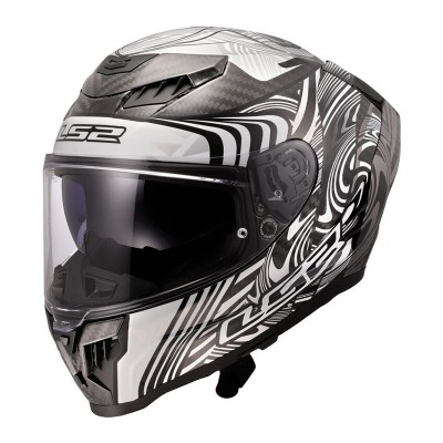 LS2 FF807 DRAGON CARBON ENTHUM GREY HELMET 
