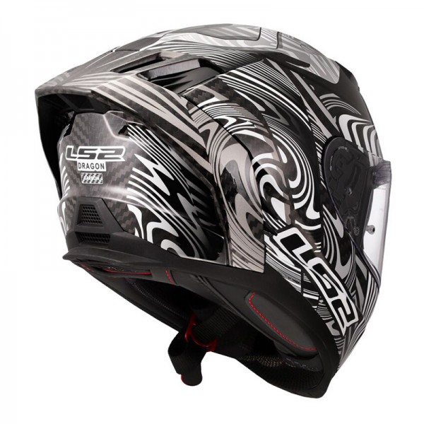 LS2 FF807 DRAGON CARBON ENTHUM GREY HELMET 