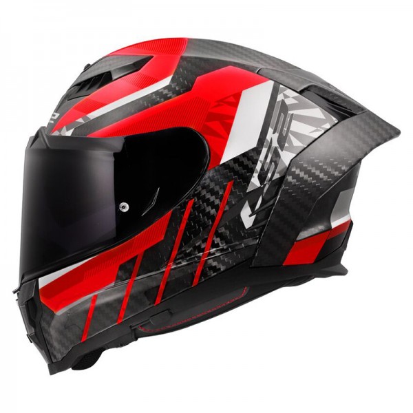 LS2 FF807 DRAGON CARBON TRAX RED HELMET LS2 FF807 DRAGON CARBON TRAX RED HELMET