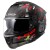 LS2 FF808 STREAM 2 ANGRY MONKEY MATT BLACK RED HELMET