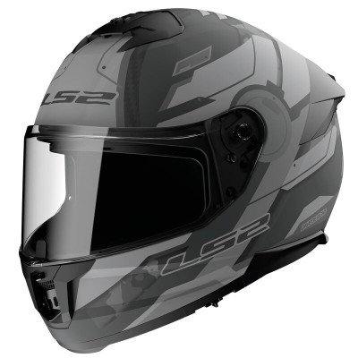 LS2 FF808 STREAM 2 SHADOW MATT TITANIUM GREY HELMET