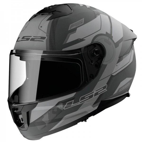 LS2 FF808 STREAM 2 SHADOW MATT TITANIUM GREY HELMET