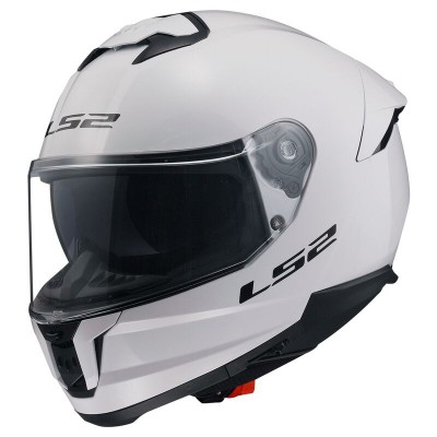 LS2 FF808 STREAM 2 SOLID WHITE HELMET