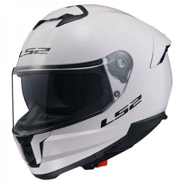 LS2 FF808 STREAM 2 SOLID WHITE HELMET