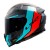 LS2 FF811 VECTOR 2 CARBON GRID RED CYAN MATT HELMET