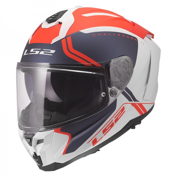 LS2 FF817 CHALLENGER 2 TITAN BLUE RED MATT HELMET