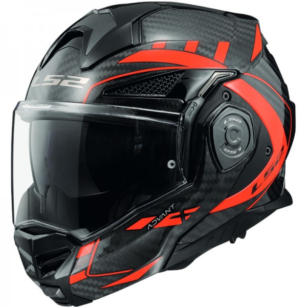 LS2 FF901 ADVANT X CARBON FUTURE RED HELMET