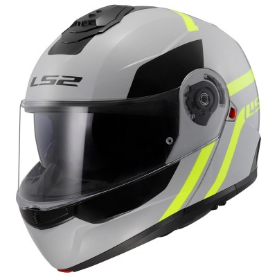 LS2 FF908 STROBE 2 AUTOX GREY HI-VIS YELLOW HELMET