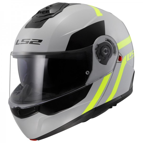 LS2 FF908 STROBE 2 AUTOX GREY HI-VIS YELLOW HELMET