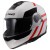 LS2 FF908 STROBE 2 AUTOX WHITE RED HELMET