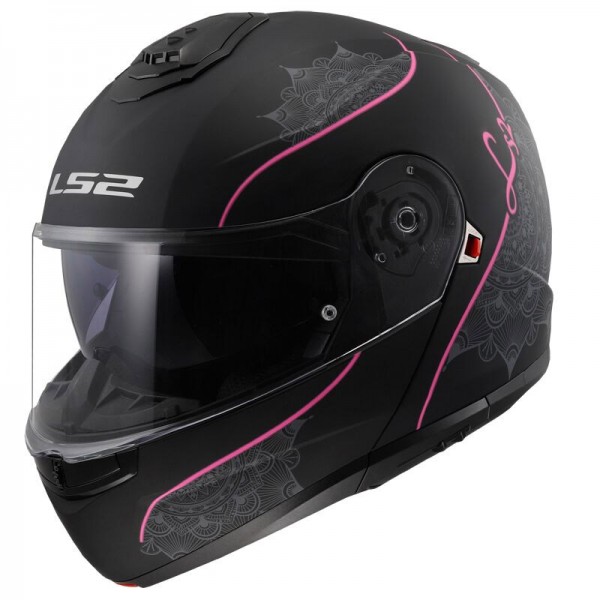 LS2 FF908 STROBE 2 LUX MATT BLACK PINK HELMET