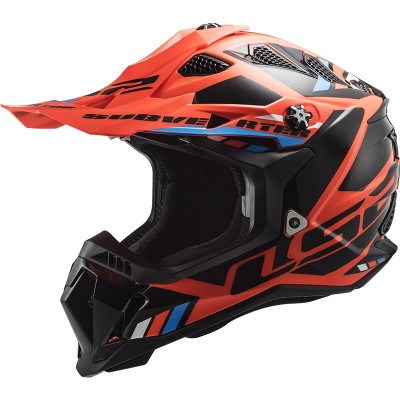 LS2 MX700 SUBVERTER EVO 2 STOMP FLUO ORANGE BLACK HELMET