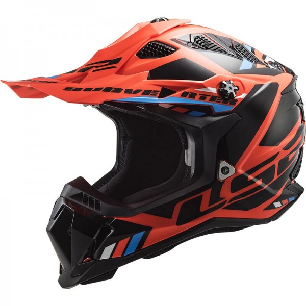 LS2 MX700 SUBVERTER EVO 2 STOMP FLUO ORANGE BLACK HELMET