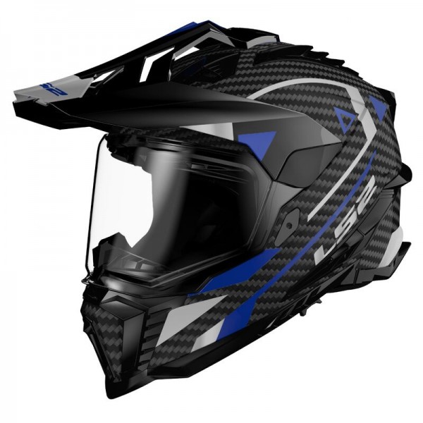 LS2 MX701 EXPLORER CARBON ADVENTURE BLUE HELMET