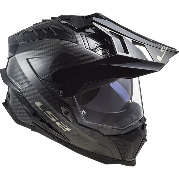 LS2 Mx701 Explorer Carbon Solid Black Helmet