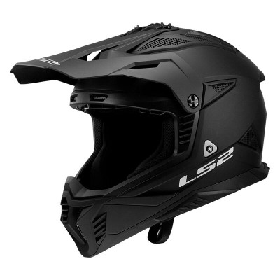 LS2 MX708 FAST 2 SOLID MATT BLACK HELMET