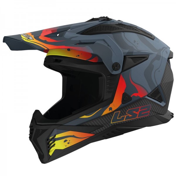 LS2 MX708 FAST 2 WASH DARK GREY HELMET