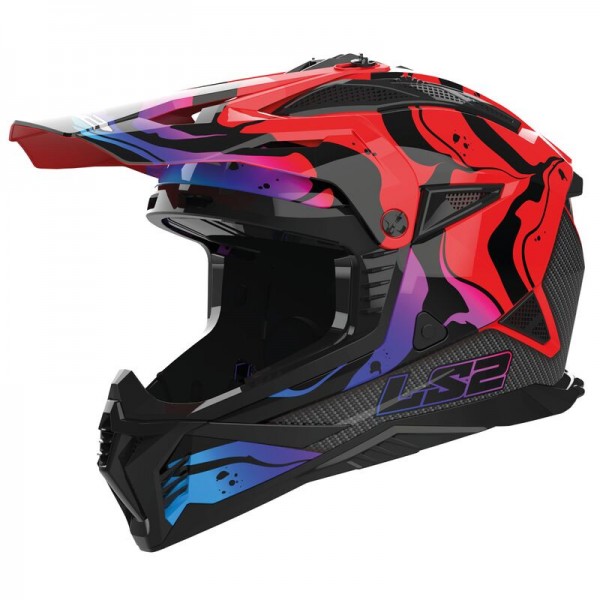 LS2 MX708 FAST 2 WASH RED HELMET