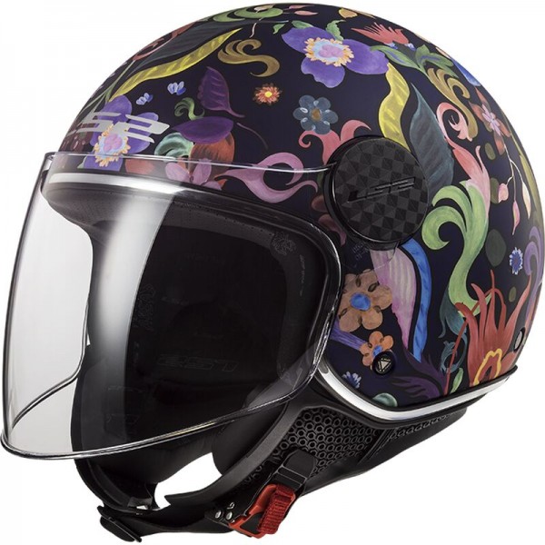 LS2 OF558 SPHERE LUX 2 BLOOM BLUE PINK HELMET