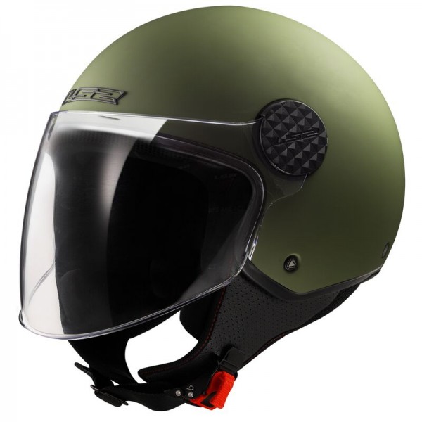 LS2 OF558 SPHERE LUX 2 SOLID MATT MILITARY GREEN HELMET