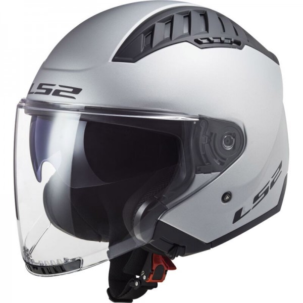 LS2 OF600 COPTER 2 SOLID MATT SILVER HELMET