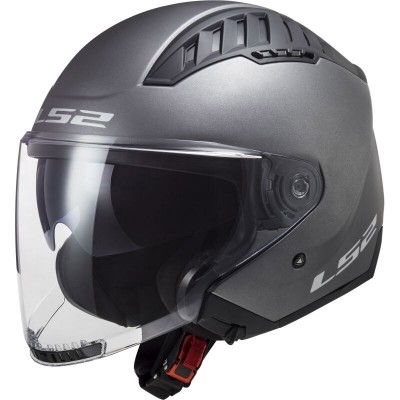 LS2 OF600 COPTER 2 SOLID MATT TITANIUM HELMET